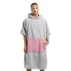 Ponczo Unisex Homelevel, L-XL, szary/różowy, bawełna organiczna, 54881.20.20