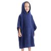 Dziecięce poncho kąpielowe Homelevel, 6-9 lat, Niebieski, Bawełna organiczna, 54880.17.42