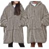 Bluza z kapturem Unisex Sherpa Jemidi, XL, beżowy, poliester, 55407.43.4