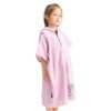 Dziecięce poncho kąpielowe Homelevel, 4-7 lat, Różowy, Bawełna organiczna, 54935.10.02