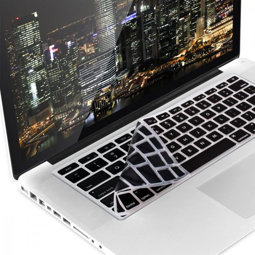 Osłona klawiatury Apple MacBook Air 13''/MacBook Pro Retina 13''-15'' (do połowy 2016), Kwmobile, Czarna, Silikon, 36293.01