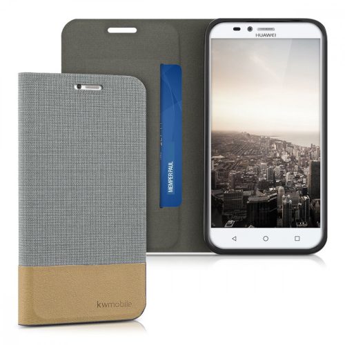 Etui do Huawei Ascend Y625, tekstylne, szare, 37411.25