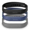 Zestaw 3 pasków do Fitbit Flex 2, kwmobile, silikon, wielokolorowy, 39614.01