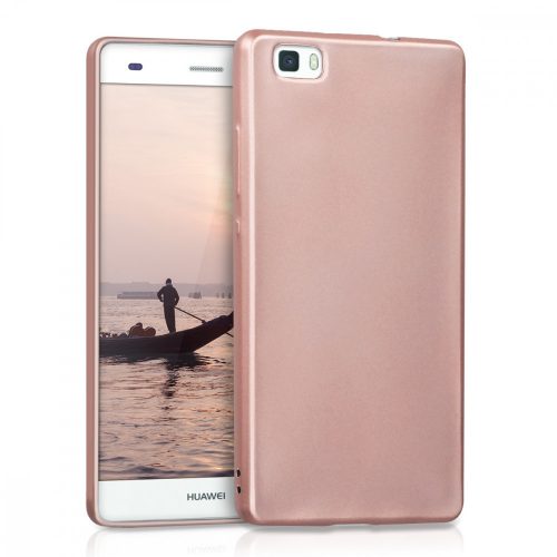 Etui do Huawei P8 Lite, Silikon, Różowe Złoto, 40471.81