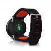 Pasek do Xiaomi Amazfit, silikonowy, czarny / czerwony, 43242.01