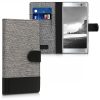 Etui do Sony Xperia XA2, tekstylne, szare, 44295.22