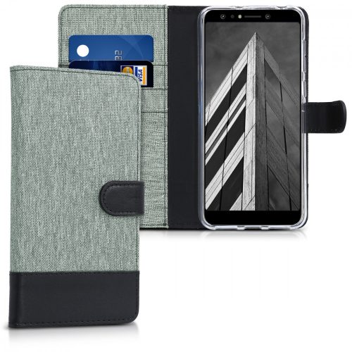 Etui do Asus Zenfone 5 Lite, tekstylne, szare, 44629.01