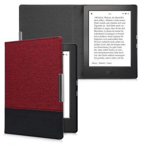 Etui do Kobo Aura H2O Edition 1, tekstylne, czerwone, 39970.20