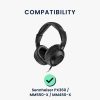 Zestaw 2 poduszek nausznych do słuchawek Sennheiser PX360/MM550-X/MM450-X, Kwmobile, czarny, eko skóra, 45048.01