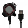 Kabel ładujący USB do Garmin Forerunner 10/Forerunner 15, Kwmobile, Czarny, Plastik, 45561.01