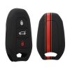 Osłona kluczyka do samochodu Peugeot / Citroen - 3 przyciski - Keyless Go, silikon, czarna, 45654.01