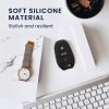 Osłona kluczyka do samochodu Peugeot / Citroen - 3 przyciski - Keyless Go, silikon, czarna, 45654.01