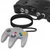 Zestaw 2 przedłużaczy do kontrolera Nintendo 64, Kwmobile, czarny, plastikowy, 46834.01