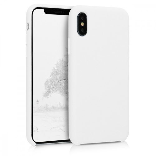 Etui do Apple iPhone X / iPhone XS, Silikon, Biały, 42495.02