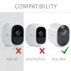 Zestaw 2 osłon na kamerę monitorującą Arlo Ultra/Arlo Pro 3/Pro 4, Kwmobile, czarny, silikon, 47321.01