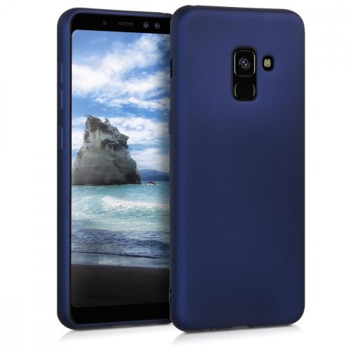 Etui do Samsunga Galaxy A8 (2018), Silikon, Niebieski, 45634.64