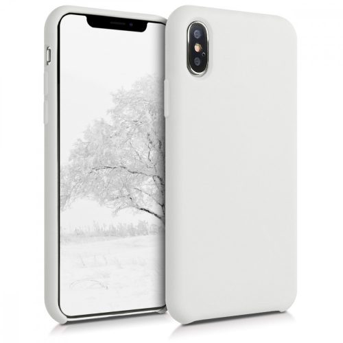 Etui do Apple iPhone X / iPhone XS, Silikon, Biały, 46313.02