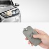 Etui na kluczyki do samochodu Renault / Dacia - 4 przyciski - Keyless Go, skóra nubukowa, szara, 48565.01