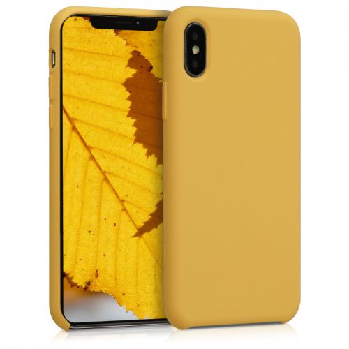 Etui do Apple iPhone X / iPhone XS, Silikon, Żółty, 42495.143