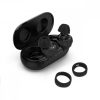 Zestaw 4 wymiennych końcówek do słuchawek Samsung Galaxy Buds/Galaxy Buds Plus, Kwmobile, Czarny, Silikon, 49310.01