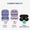 Zestaw 4 wymiennych końcówek do słuchawek Samsung Galaxy Buds/Galaxy Buds Plus, Kwmobile, Czarny, Silikon, 49310.01