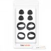 Zestaw 4 wymiennych końcówek do słuchawek Samsung Galaxy Buds/Galaxy Buds Plus, Kwmobile, Czarny, Silikon, 49310.01