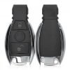 Etui na klucze do Mercedes Benz - 2 przyciski - Keyless Go, tworzywo sztuczne, srebro, 49605.01