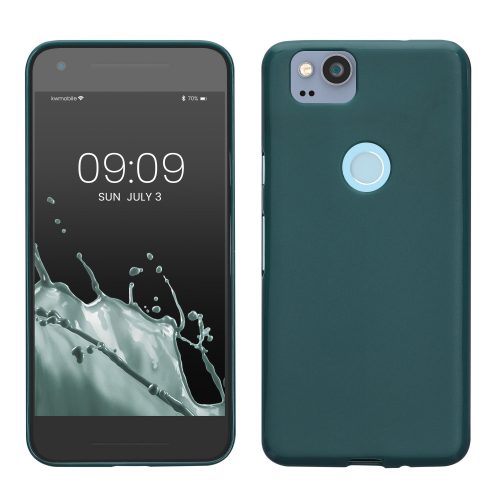 Etui do Google Pixel 2, Silikon, Zielone, 43081.57