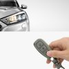 Etui na kluczyk samochodowy do Forda - 3 przyciski - Keyless Go, kwmobile, skóra nubukowa, szara, 49597.03