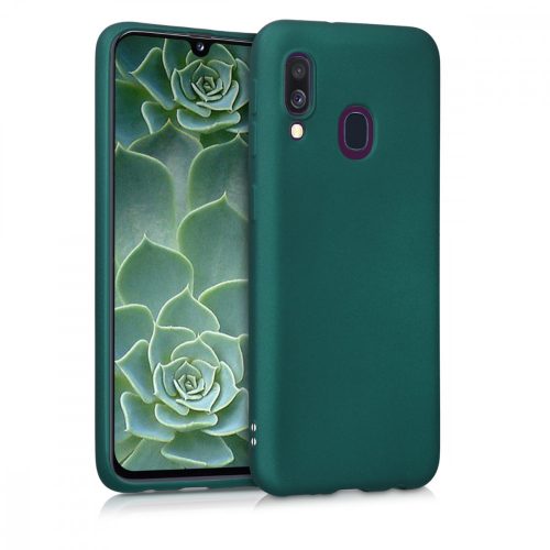 Etui do Samsunga Galaxy A40, Silikon, Zielone, 48546.170