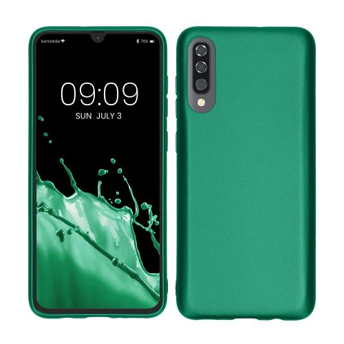 Etui do Samsunga Galaxy A70, Silikon, Zielone, 48430.170