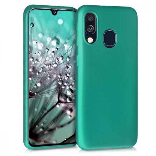 Etui do Samsunga Galaxy A40, Silikon, Zielone, 48546.128