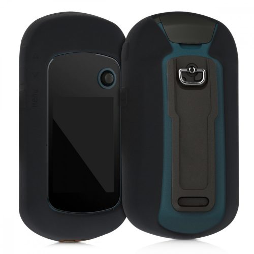 Etui ochronne do GPS Garmin eTrex 22x/eTrex 32x, Kwmobile, Czarny, Silikon, 51687.01