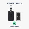 Etui na kluczyki do samochodu Renault / Dacia - 4 przyciski - Keyless Go, Skóra ekologiczna, Wielokolorowy, 44637.37