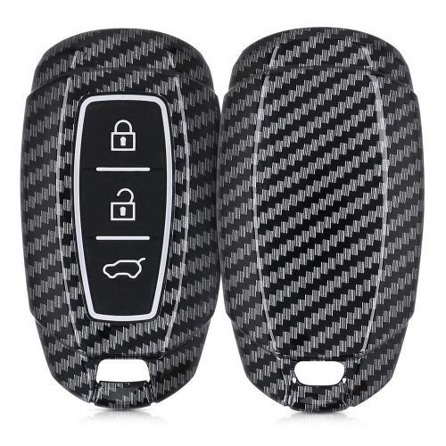 Osłona kluczyka do samochodu Hyundai - 3 przyciski - Keyless Go, plastik, czarna, 52228.01