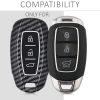 Osłona kluczyka do samochodu Hyundai - 3 przyciski - Keyless Go, plastik, czarna, 52228.01