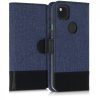 Etui do Google Pixel 4a, tekstylne, niebieskie, 52250.17