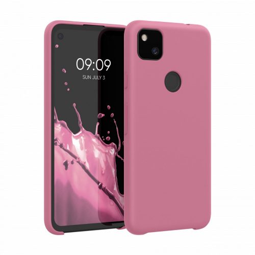 Etui do Google Pixel 4a, Silikon, Różowy, 52549.167