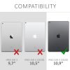 Zestaw 2 matowych folii ochronnych do tabletu Apple iPad Air 4 (2020), Kwmobile, Przezroczysty, Plastik, 53418.2