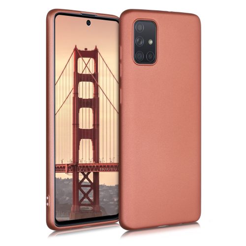 Etui do Samsunga Galaxy A71, Silikon, Brązowy, 51213.211