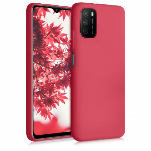 Etui do Xiaomi Poco M3, silikonowe, czerwone, 53971.208