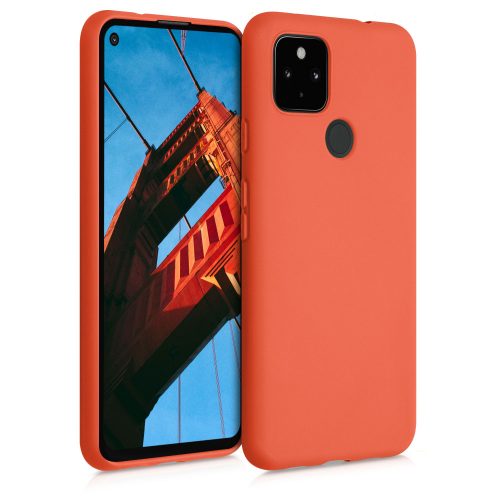 Etui do Google Pixel 4a 5G, Silikon, Czerwone, 51727.164