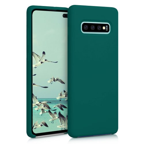 Etui do Samsunga Galaxy S10 Plus, Silikon, Zielone, 49028.184