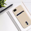 Etui na iPhone 8 / iPhone 7 / iPhone SE 2, Silikon, Kremowy, 49100.154