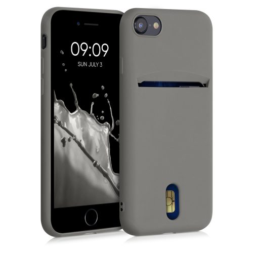 Etui do iPhone'a 8 / iPhone'a 7 / iPhone'a SE 2, Silikon, Szary, 49100.155