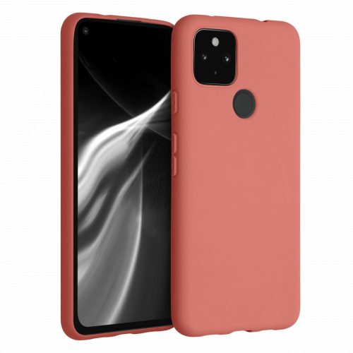 Etui do Google Pixel 4a 5G, Silikon, Pomarańczowy, 51727.215