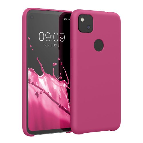 Etui do Google Pixel 4a, Silikon, Różowy, 52549.213