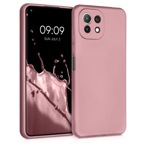 Etui do Xiaomi Mi 11 Lite 5G, Silikon, Różowe Złoto, 54727.31