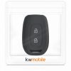 Etui na kluczyk samochodowy do Dacii / Renault - 2 przyciski - Keyless Go, kwmobile, silikon, czarny / niebieski, 54813.02