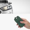 Etui na kluczyki do samochodu Renault / Dacia - 4 przyciski - Keyless Go, kwmobile, skóra nubukowa, zielone, 48564.80